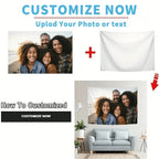 1pc Customize Personalized Tapestry With Photos For Birthday, Wedding, Christmas, Party, Father's/Mother's Day Home Decor