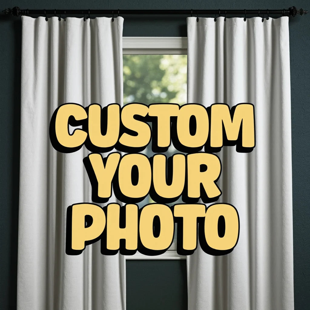 Customized Photo Window Curtains Valance Outdoor Kitchen Drapes Window Treatment Ideas Window Personalized Home Decor