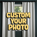 Customized Photo Window Curtains Valance Outdoor Kitchen Drapes Window Treatment Ideas Window Personalized Home Decor
