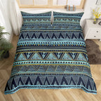 Bohemian Floral Duvet Cover Paisley Mandala Comforter Cover Microfiber Geometry Aztec Mexican Style Bedding Set Twin Queen Size