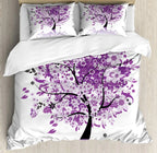 Sun and Moon Duvet Cover Black and White Bedding Soft Tree of Life All Galaxy Stars Mandala Tribal Quilt Cover Decor for Women