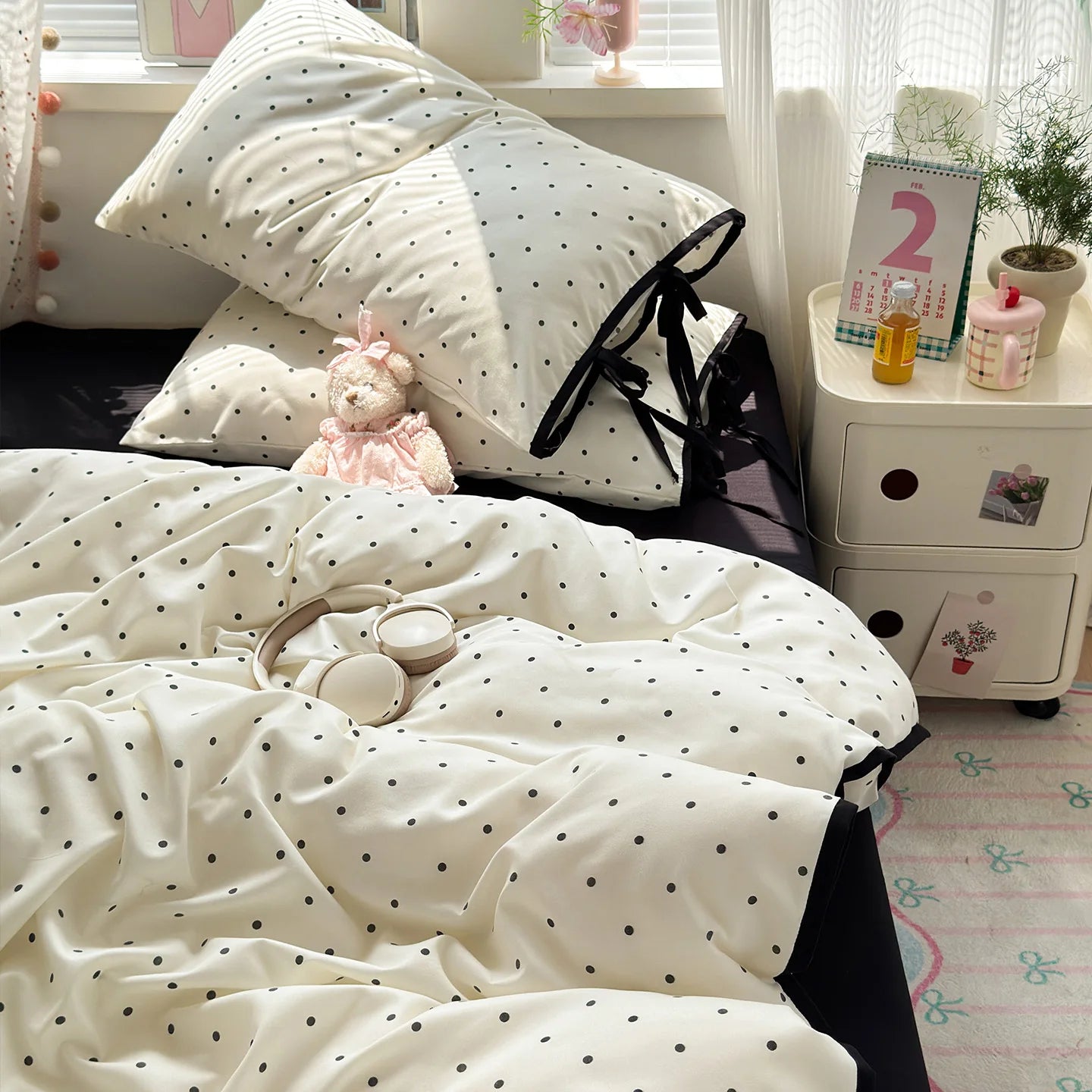 Ins Nordic Bedding Set Simple Style Striped Duvet Cover Set Soft Flat Sheet Single Twin Size Double Bed Sheet Set For Bedroom