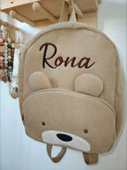 Personalized Corduroy Backpack Custom Name Embridery Kindergarten Schoolbags for Children Girls Boys Back to School