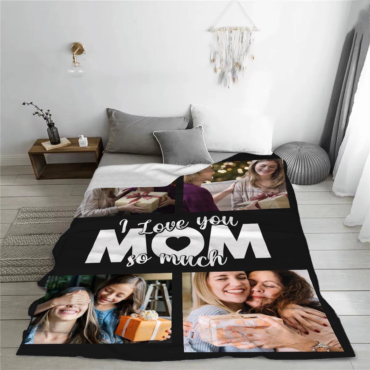 Personalized Photo Blanket for Mom