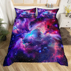 Galaxy Duvet Cover Starry Sky Bedding Set Twin Full Queen King Mysterious Outer Space Comforter Cover For Boys Girl Room Dorm