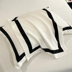 2025 Luxury Hotel Bedding Sets Thick Brushed Bed Sheets White Duvet Cover Set Pillowcase Four Piece Fully Enclosed for Home Gift