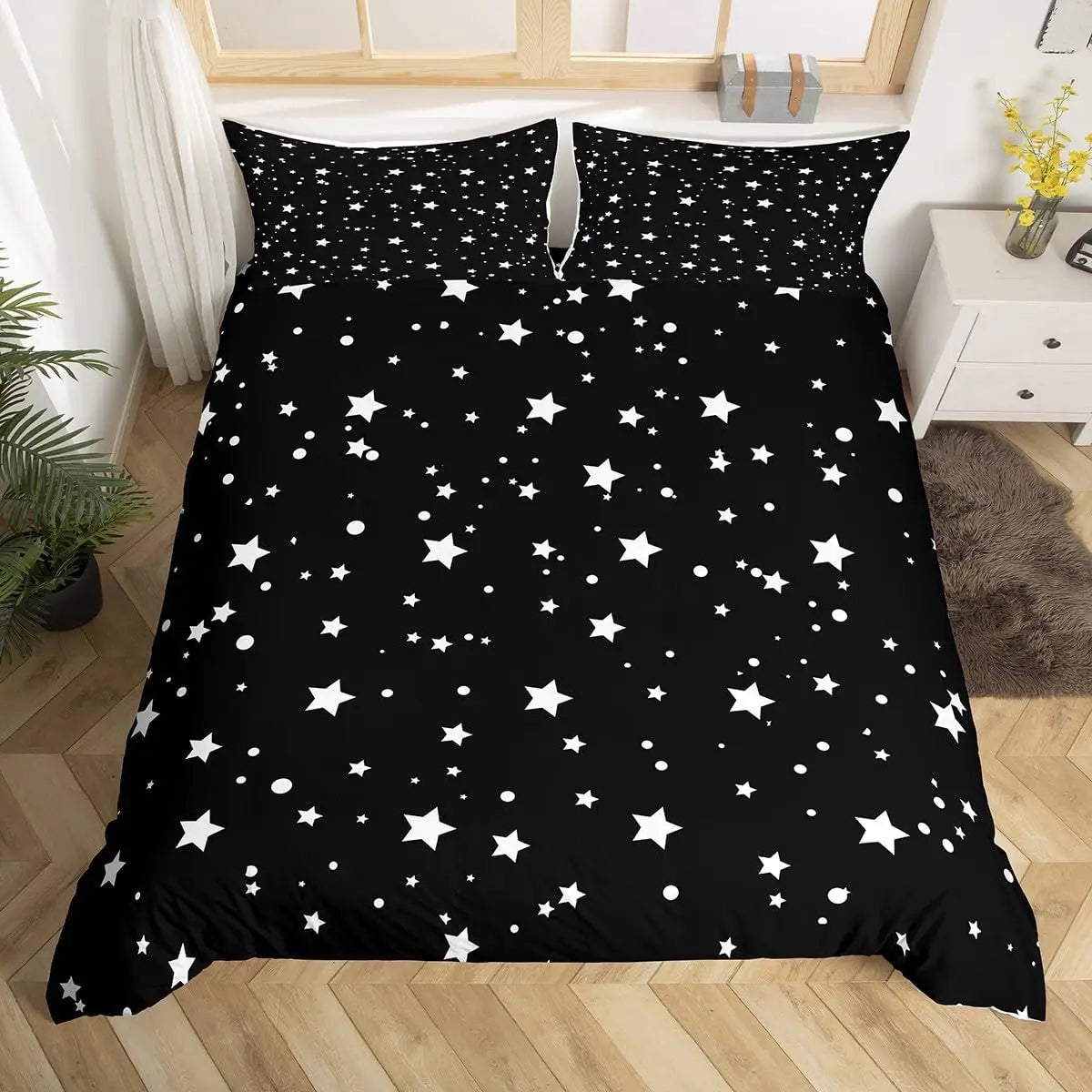 Galaxy Duvet Cover Starry Sky Bedding Set Twin Full Queen King Mysterious Outer Space Comforter Cover For Boys Girl Room Dorm