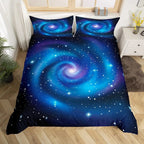 Galaxy Duvet Cover Starry Sky Bedding Set Twin Full Queen King Mysterious Outer Space Comforter Cover For Boys Girl Room Dorm