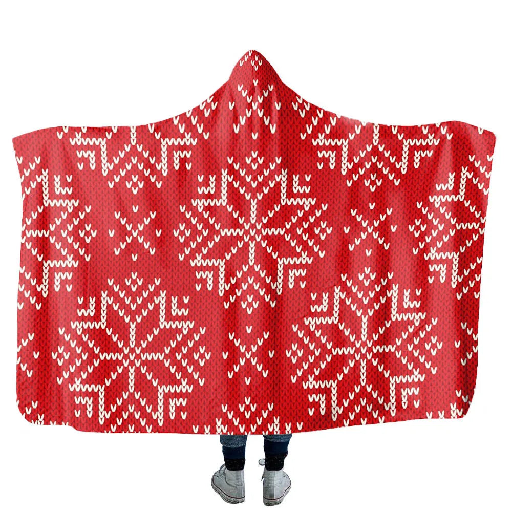 Customizable Casual Hooded Cloak, Flannel Lamb Wool, Polyester Custom-made Pictures Striped Plaid Solid Color Fonts Wholesale