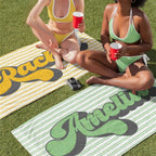 Custom Bath Beach Towel Funny Photo Name Color Customization Microfiber Outdoor Swimming Gifts Hotel Logo Bulk Orders Wholesale