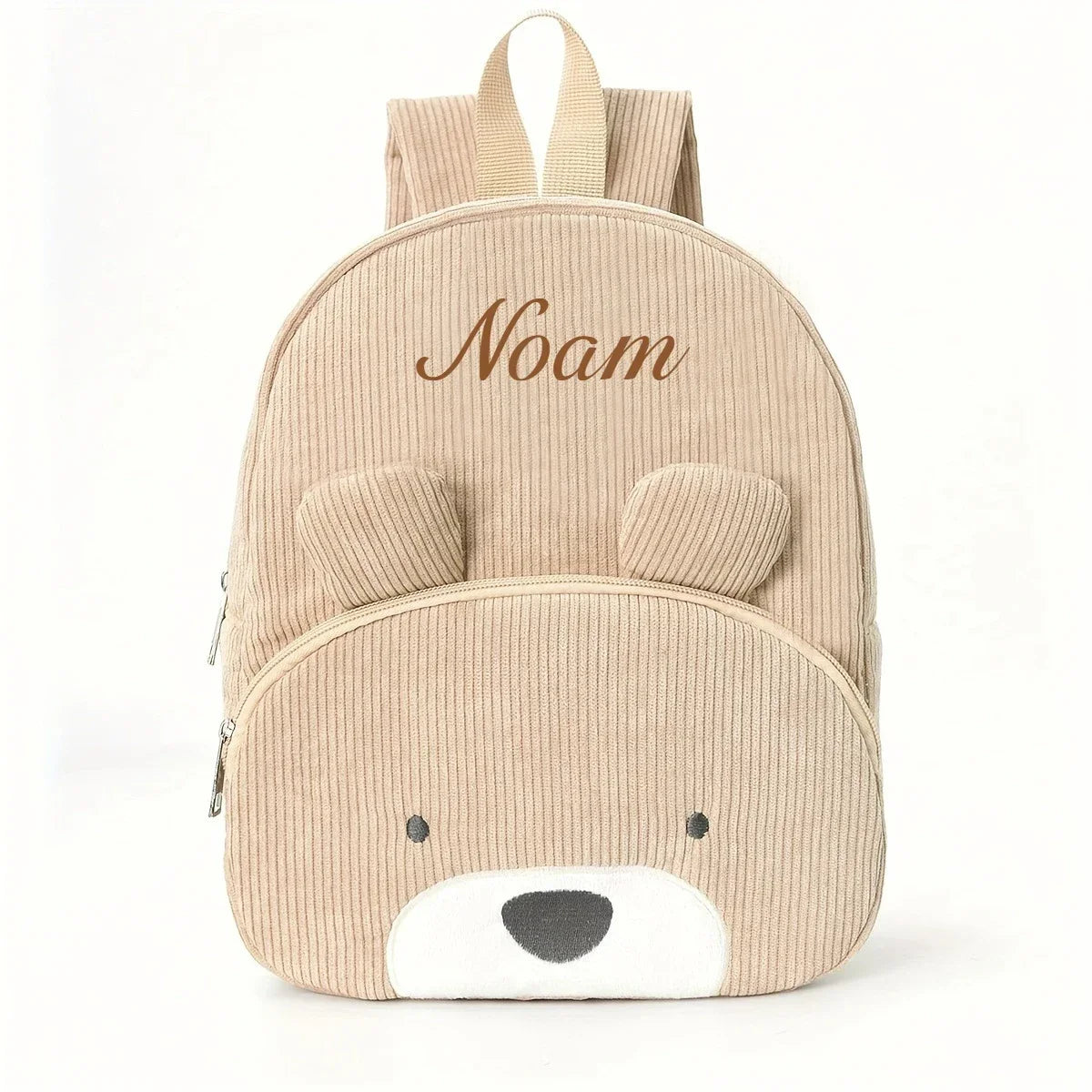 Personalized Corduroy Backpack Custom Name Embridery Kindergarten Schoolbags for Children Girls Boys Back to School