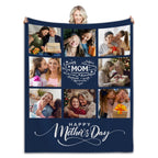 Custom Blanket With Your Own Photos Personalized Throw Blankets For Mom Mothers Day Gifts Birthday Present From Family