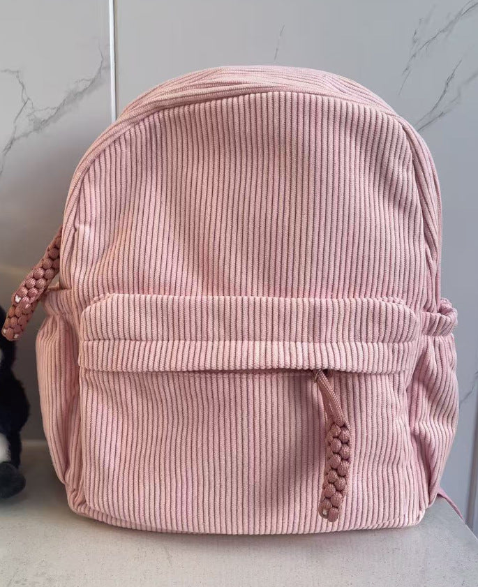 Personalized Corduroy Preschool Backpack with Name