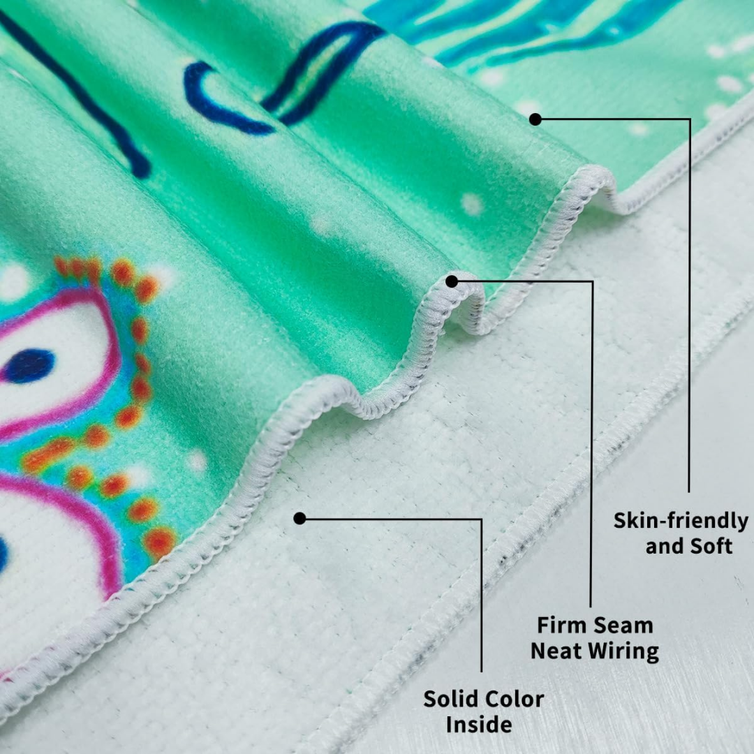 Custom Photo Beach Towels Soft Microfiber Lightweight Polyester Towel Anti-Sand for Family Friends Party Quick-Drying Bath Towel Birthday Gift