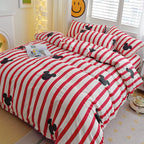 Striped Cotton Duvet Cover Only
