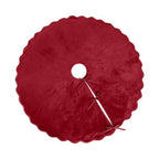 Pink Christmas Tree Skirt Velvet Tree Skirts, 48 Inch Xmas Decorations for Home Indoor Outdoor