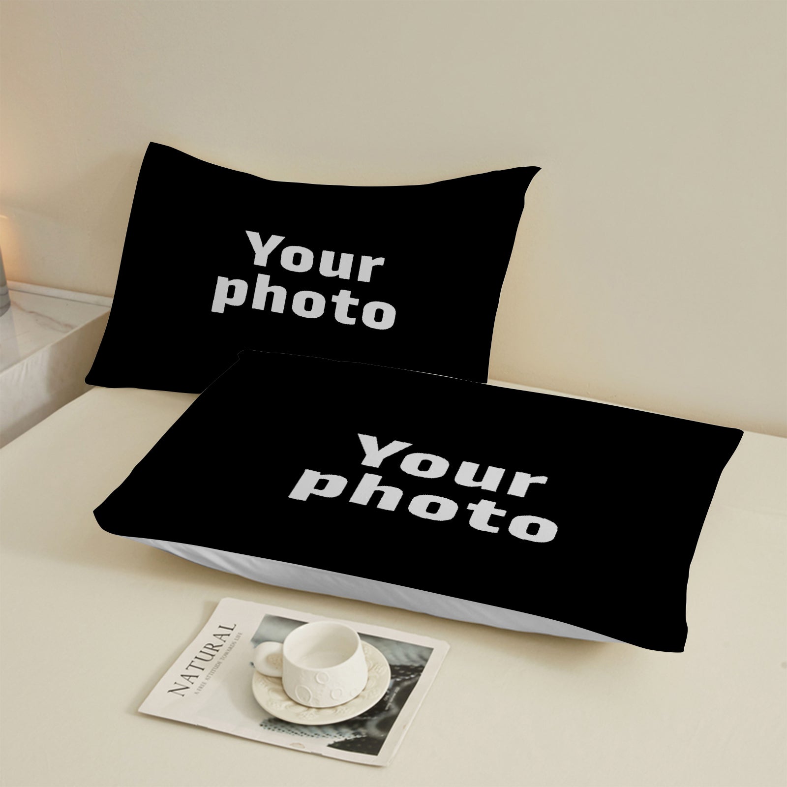 Polyester Bedding Set Personalized Your Photo Duvet Cover + Pillowcase Create Your Own Bedding Custom Bedding 2/3pcs Set No Sheet